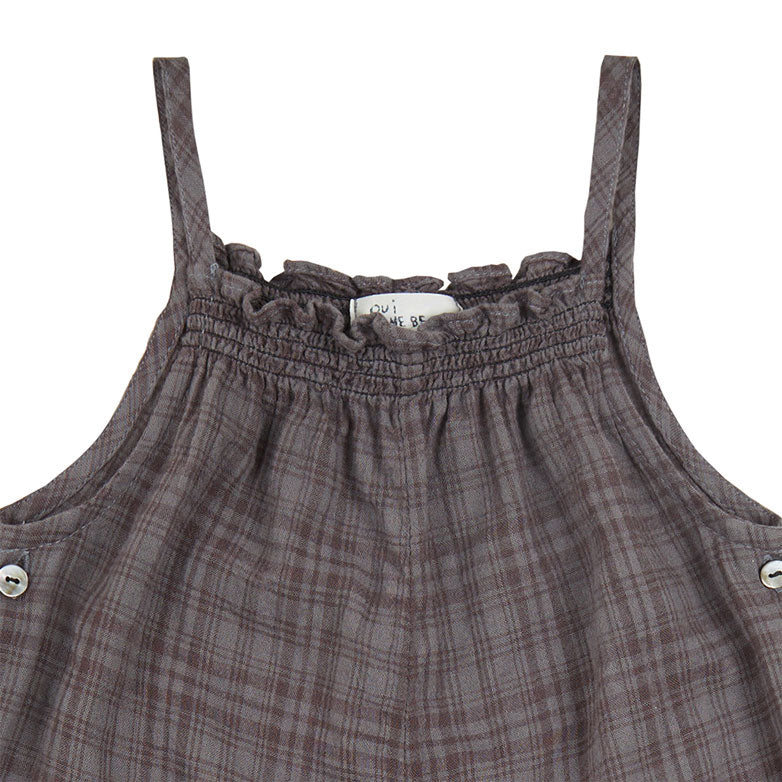 Bene Bene Charcoal Billie Check Jumpsuit