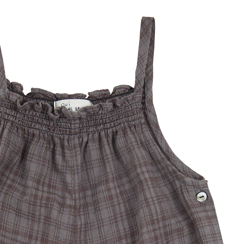 Bene Bene Charcoal Billie Check Jumpsuit
