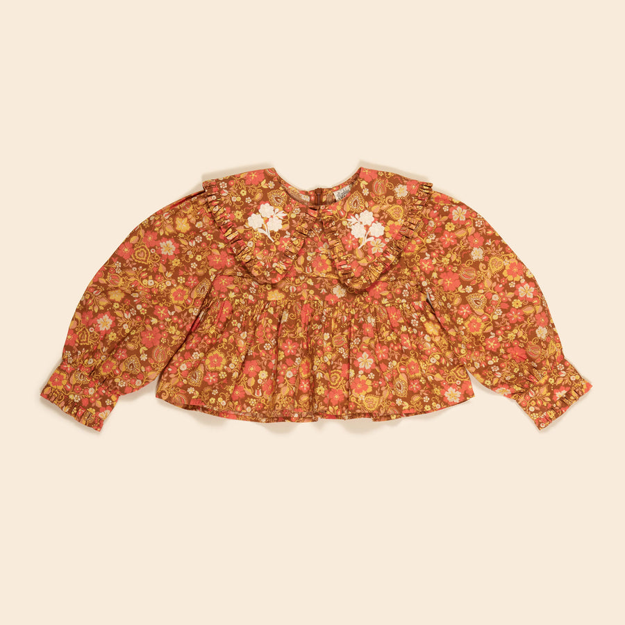Apolina Autumn Harvest Floral Dionne Blouse