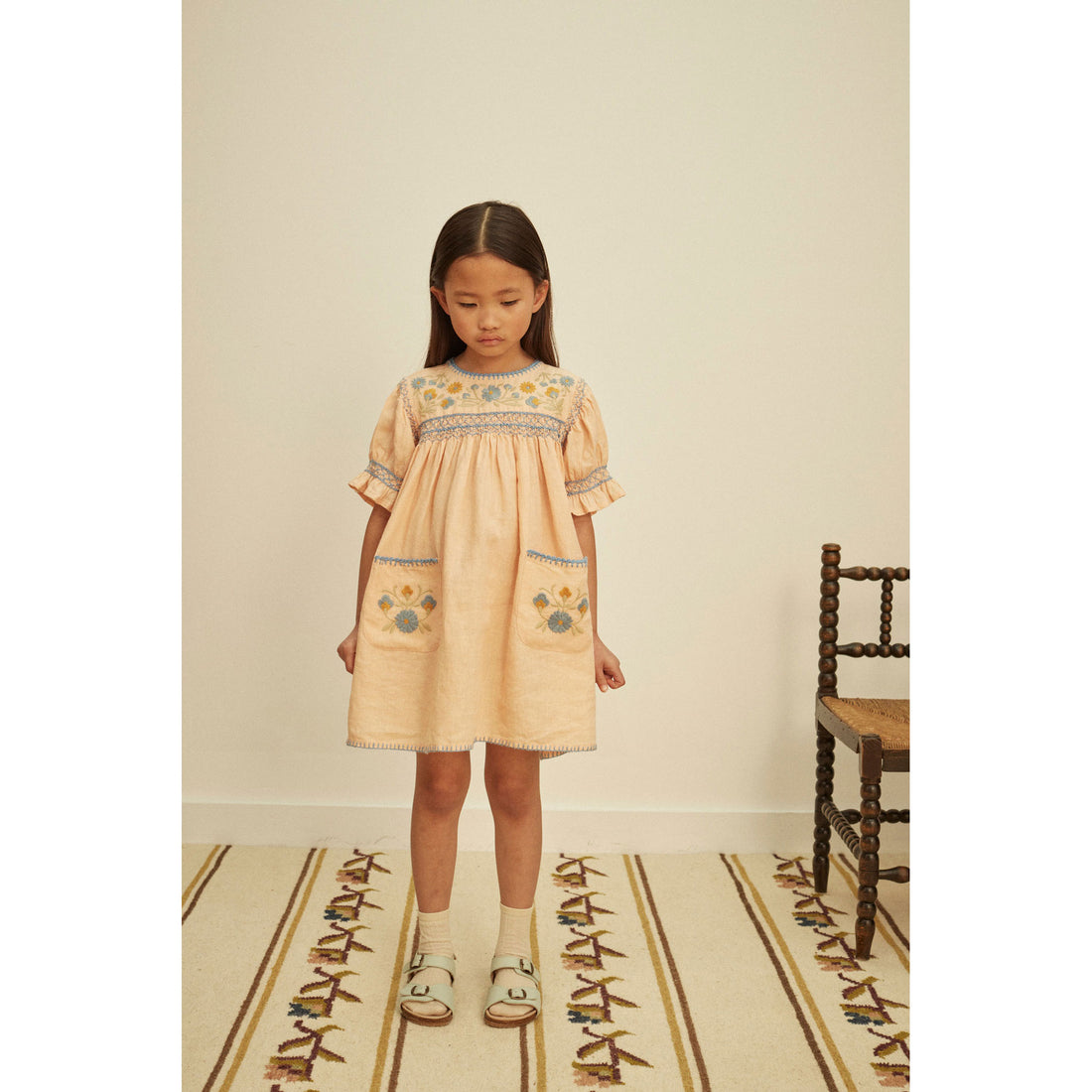 Apolina Satin Pink Dora Dress