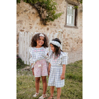 Louise Misha Blue River Checks Aliette Dress