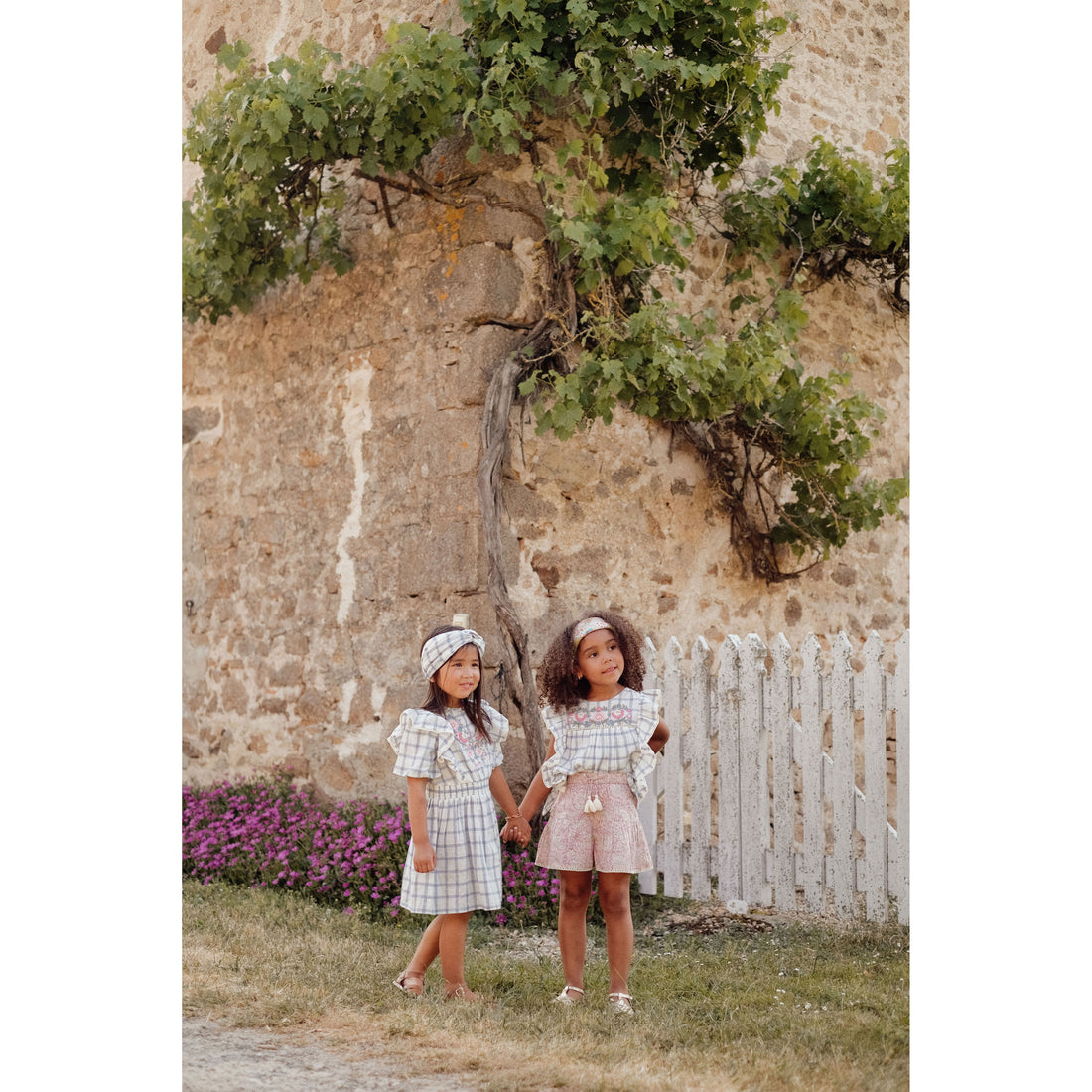 Louise Misha Blue River Checks Aliette Dress