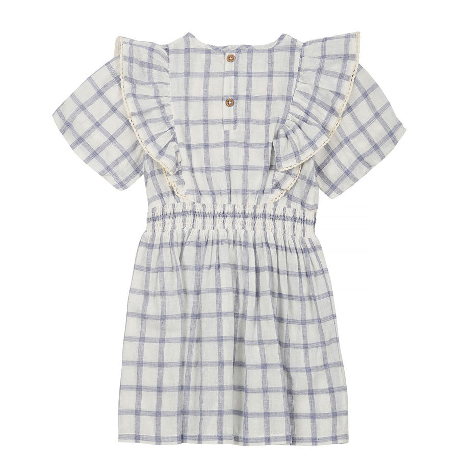 Louise Misha Blue River Checks Aliette Dress
