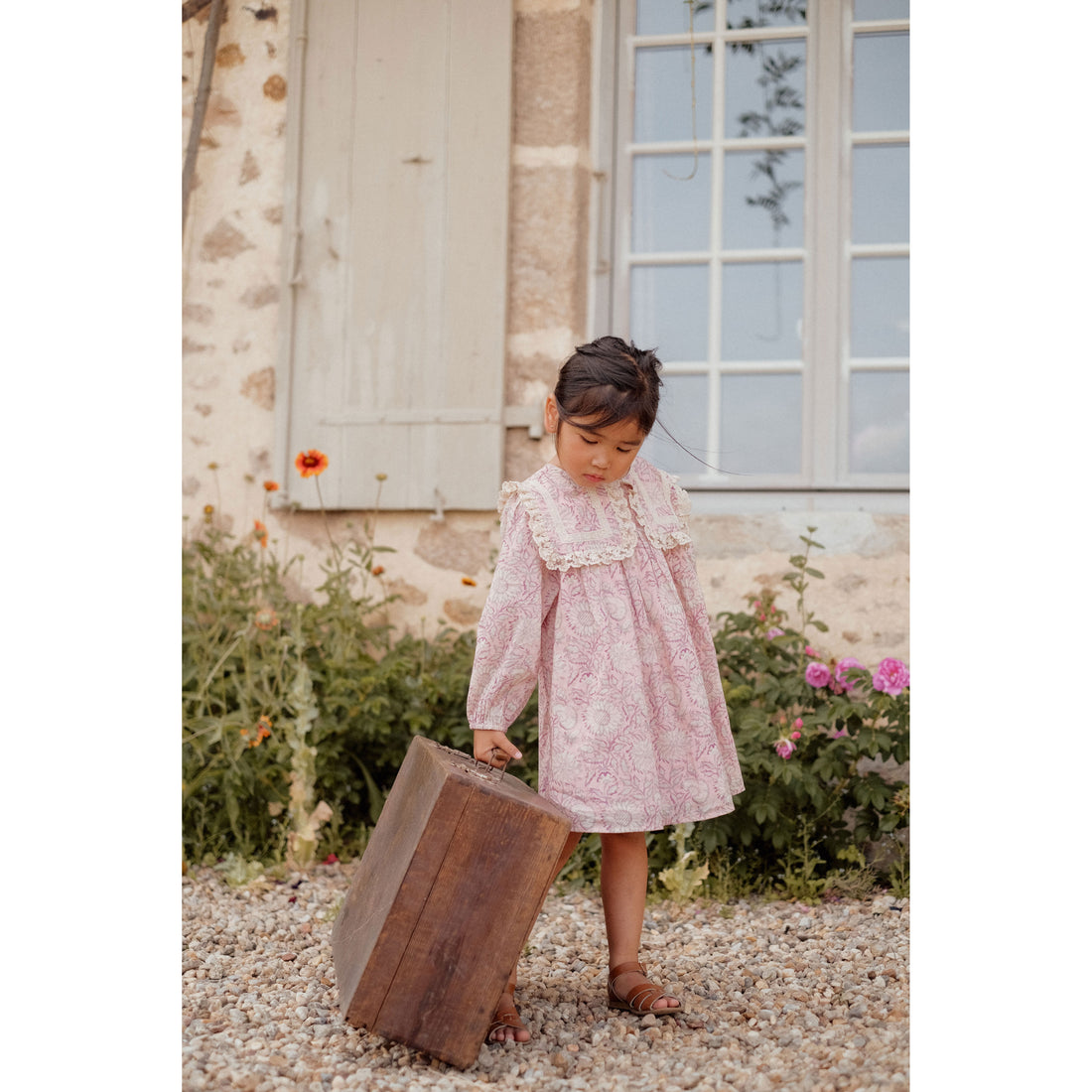 Louise Misha Pink Daisy Garden Arinola Dress