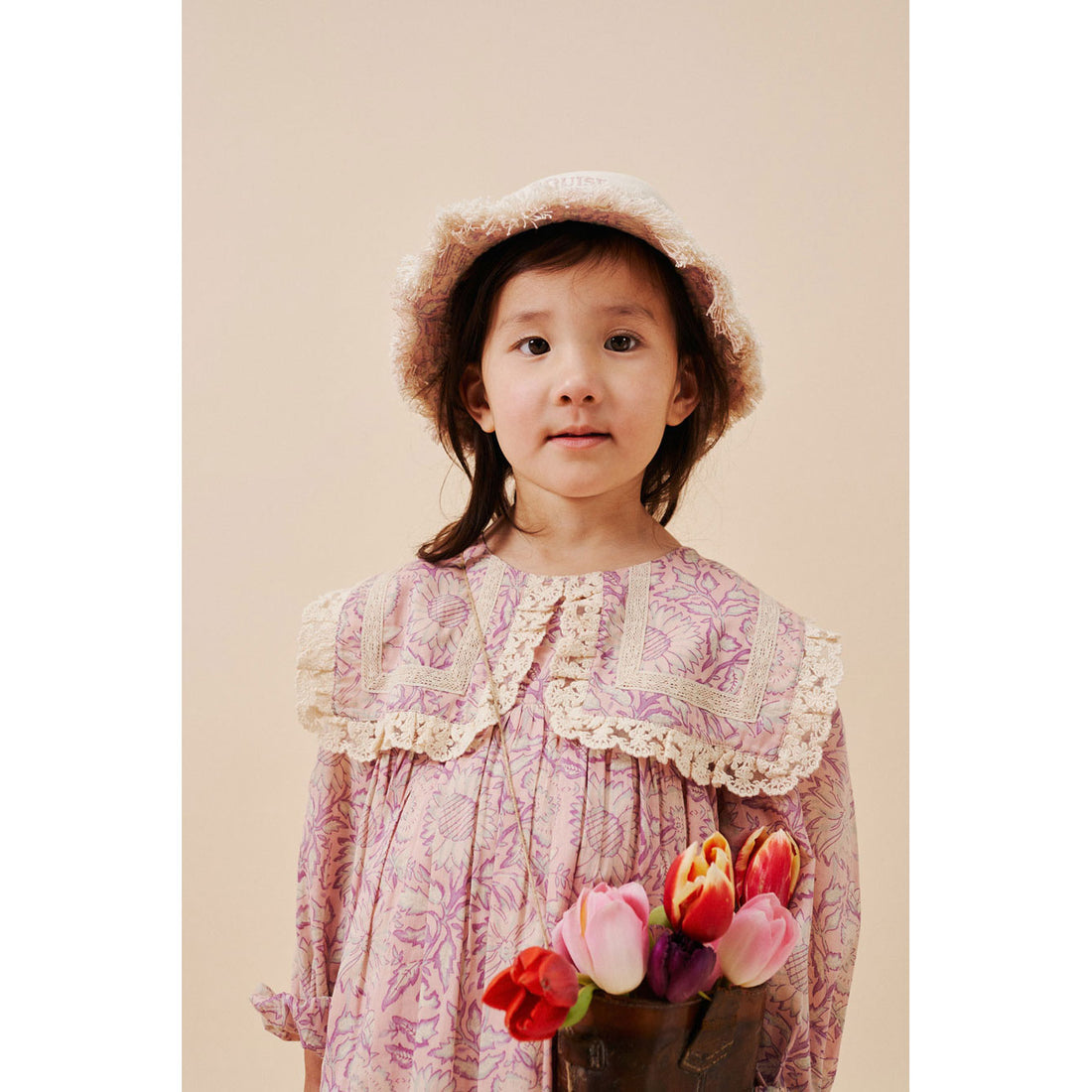 Louise Misha Pink Daisy Garden Arinola Dress