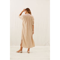 Louise Misha Multicolor Rainbow Lines Deepalina Dress