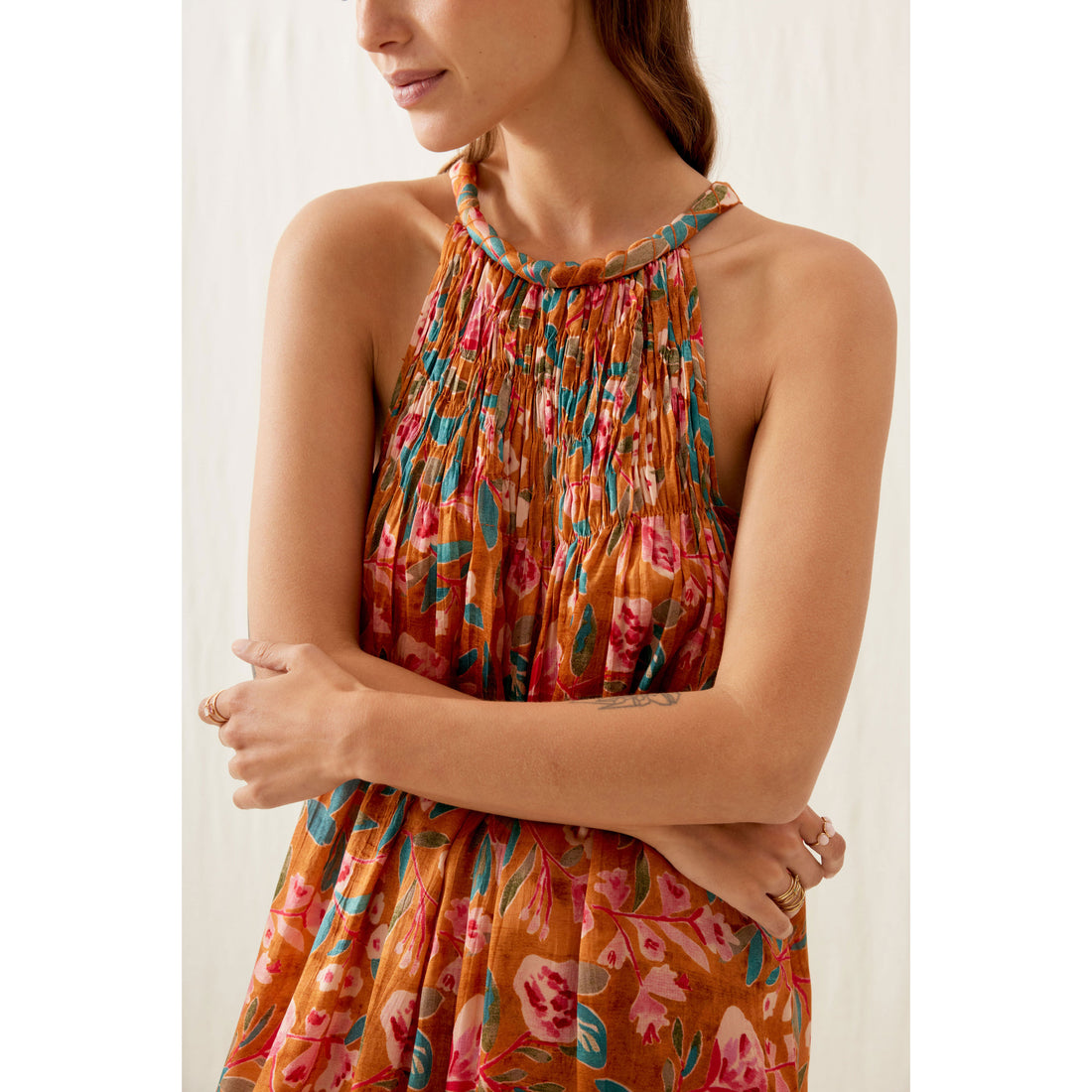 Louise Misha Cinnamon Poppy Bloom Marjorie Dress