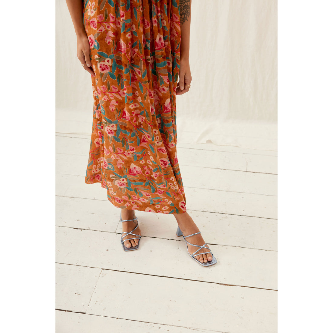 Louise Misha Cinnamon Poppy Bloom Marjorie Dress