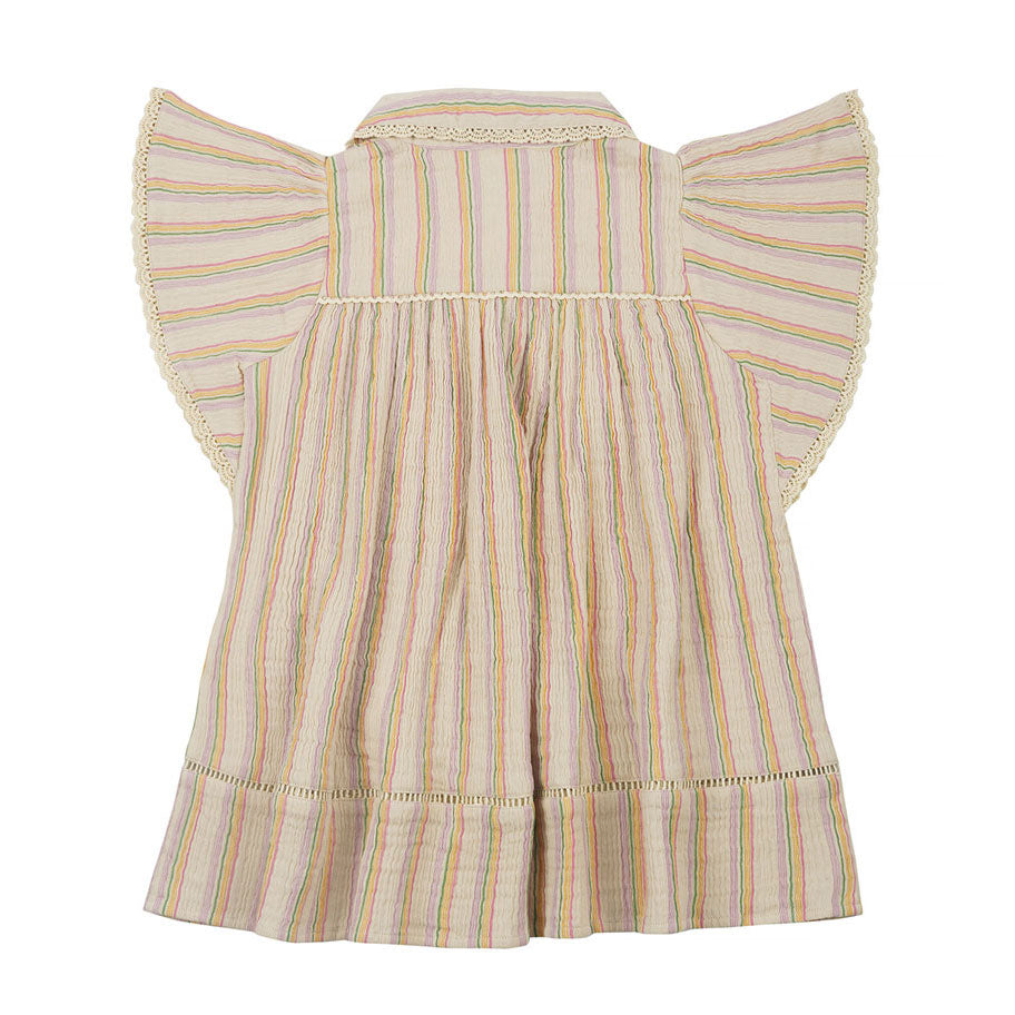 Louise Misha Multicolor Rainbow Lines Marla Dress