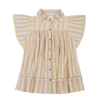 Louise Misha Multicolor Rainbow Lines Marla Dress