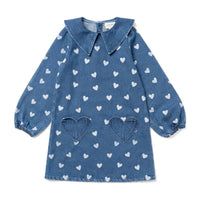 Louis Louise Denim Heart Odile Dress