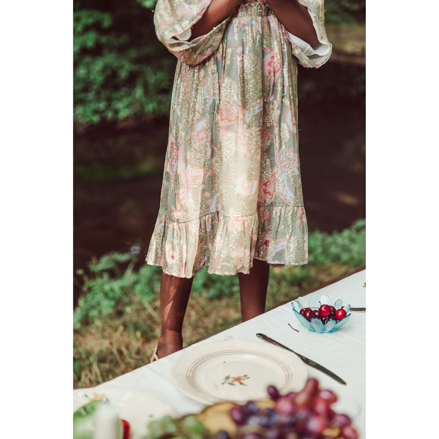Louise Misha Khaki Wild Bouquet Olivina Dress