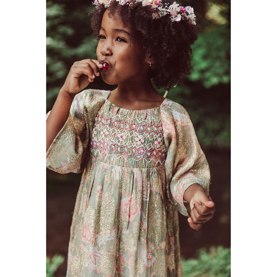 Louise Misha Khaki Wild Bouquet Olivina Dress