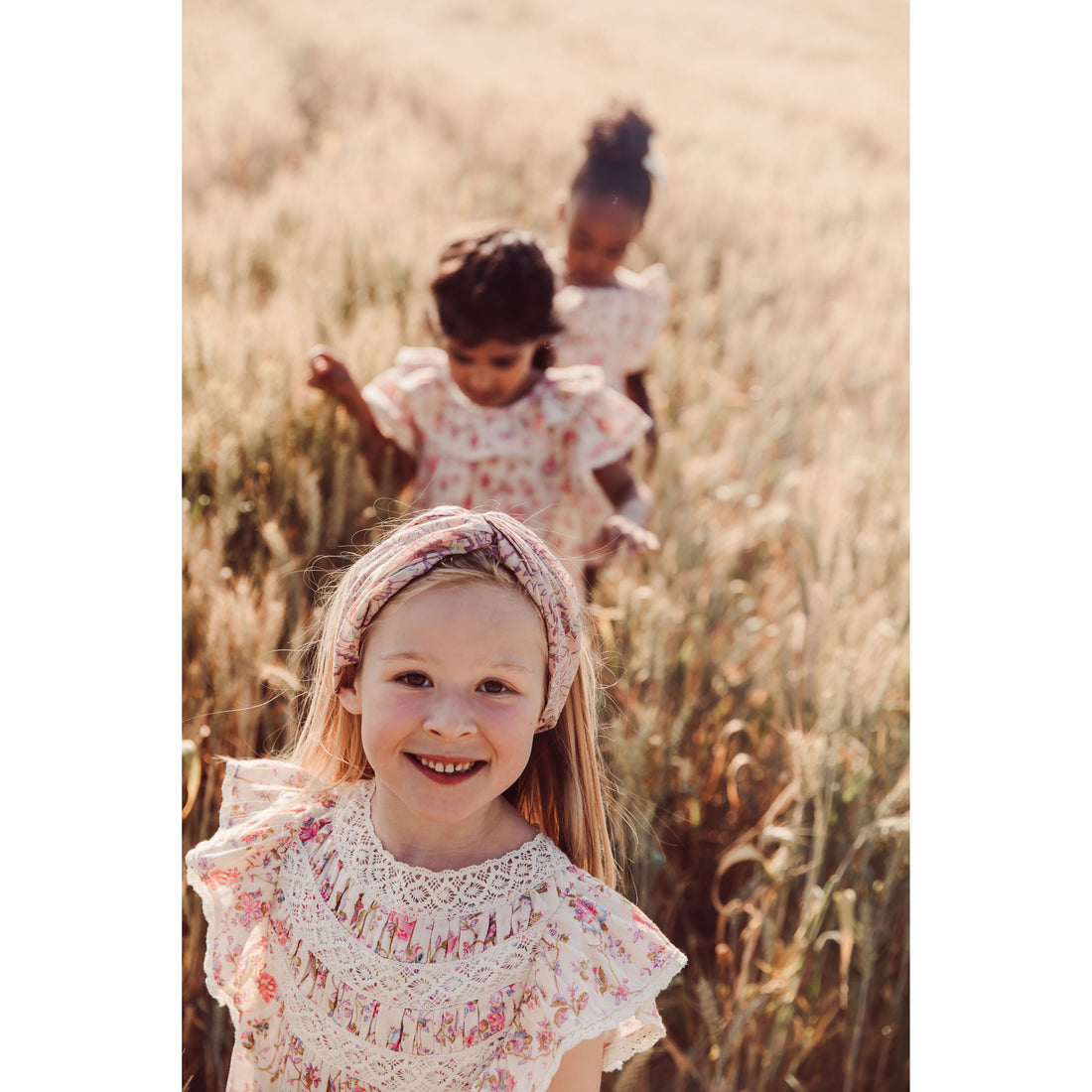 Louise Misha Cream Bucolia Fields Psonia Dress