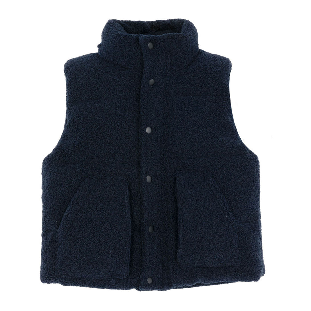 Finger in the Nose  Navy Drive Sleeveless Padded Jacket