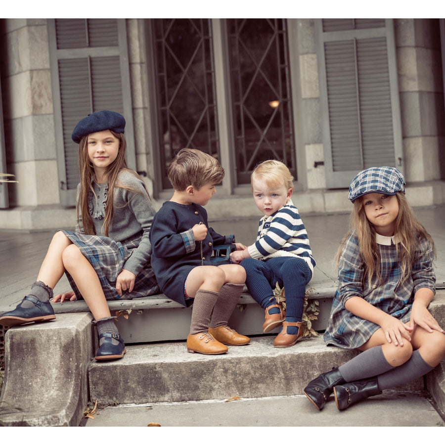 Coco Blanc Blue Plaid Dress Ladida Coco Blanc Blue Plaid Dress Ladida