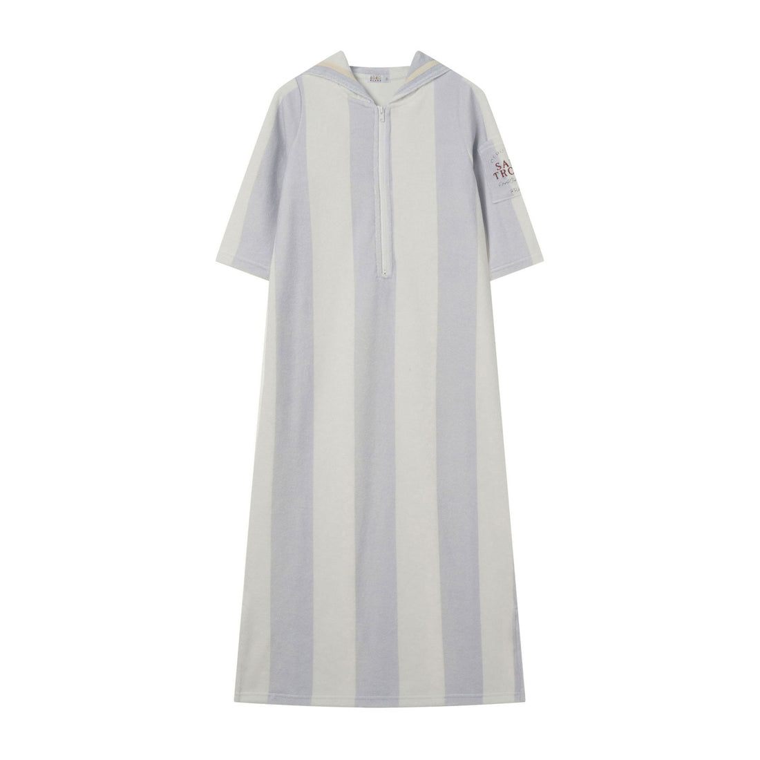 Coco Blanc Blue Striped Long Terry Robe