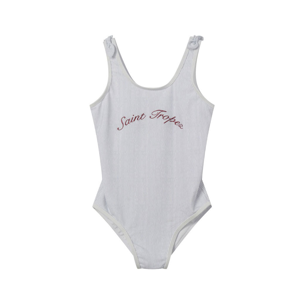 Coco Blanc Blue Striped Swimsuit