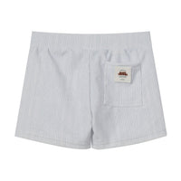 Coco Blanc Blue Striped Tight Swim Trunks