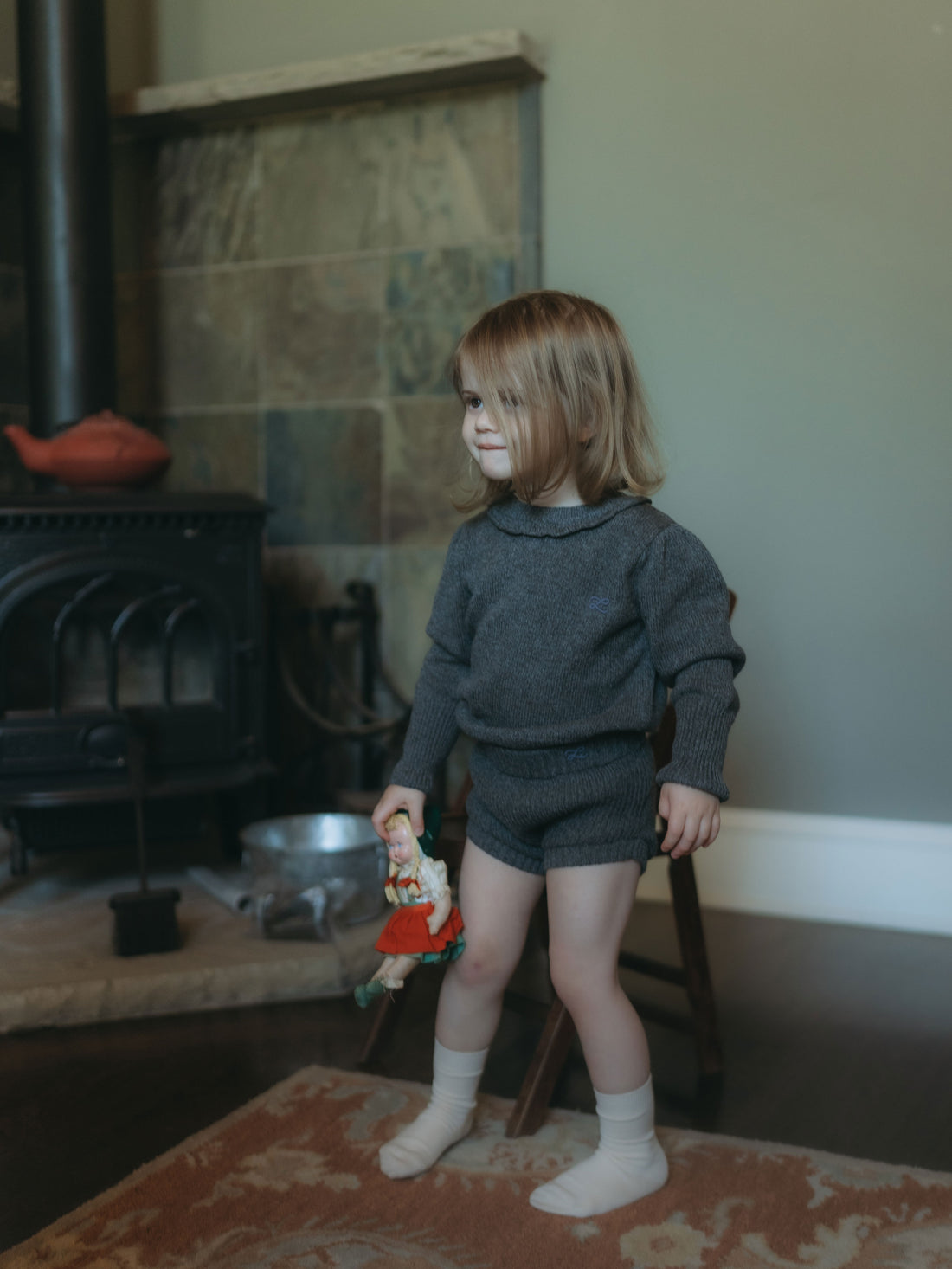 L by Ladida Charcoal Marl Knit Bloomer