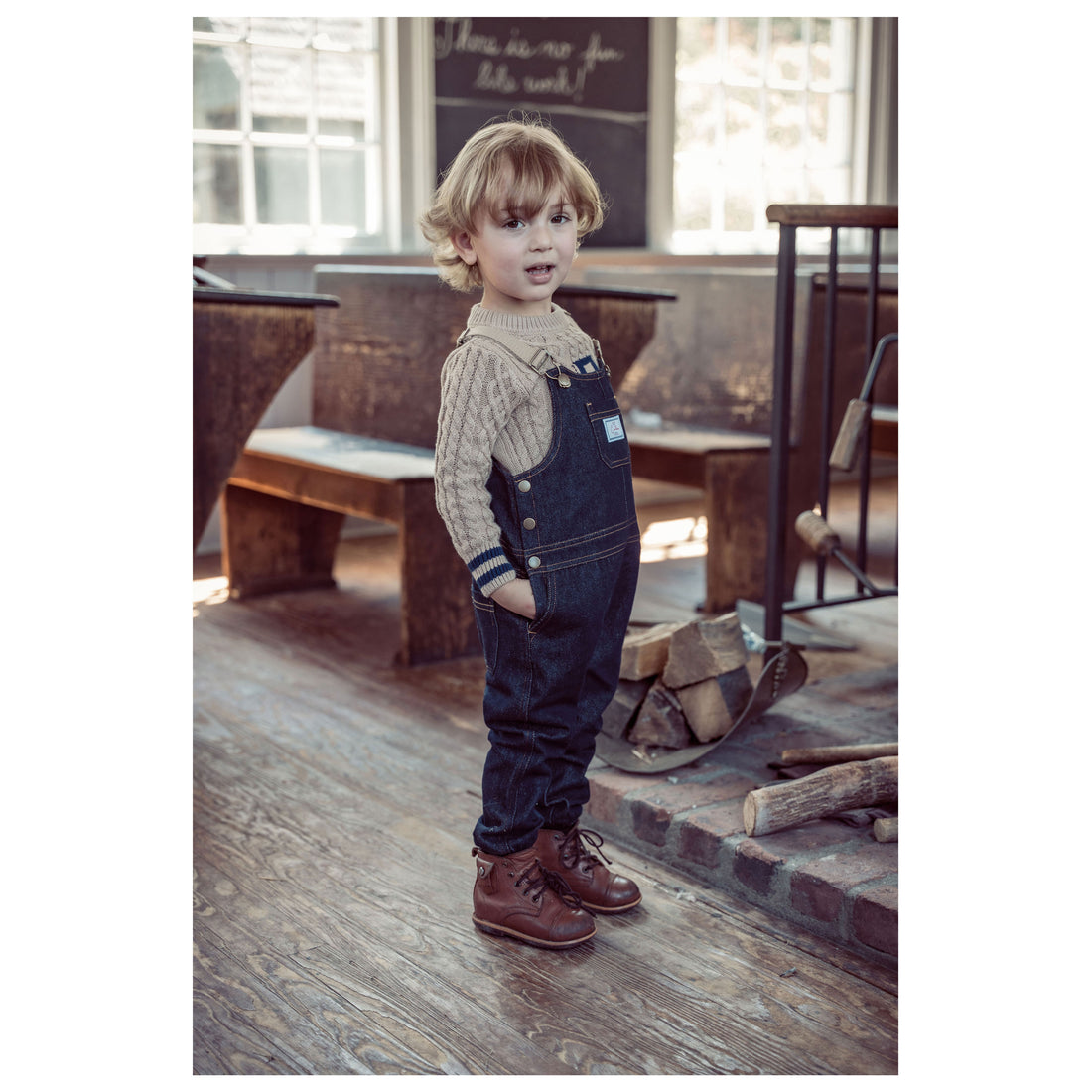 Coco Blanc Denim Overalls