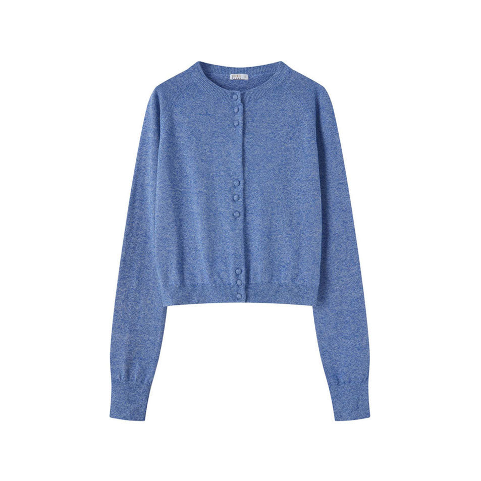Coco Blanc Blue Clustered Button Cardigan