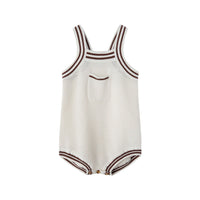 Coco Blanc Cream Crochet Romper