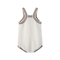 Coco Blanc Cream Crochet Romper