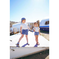 Coco Blanc Blue Denim Printed Bloomer