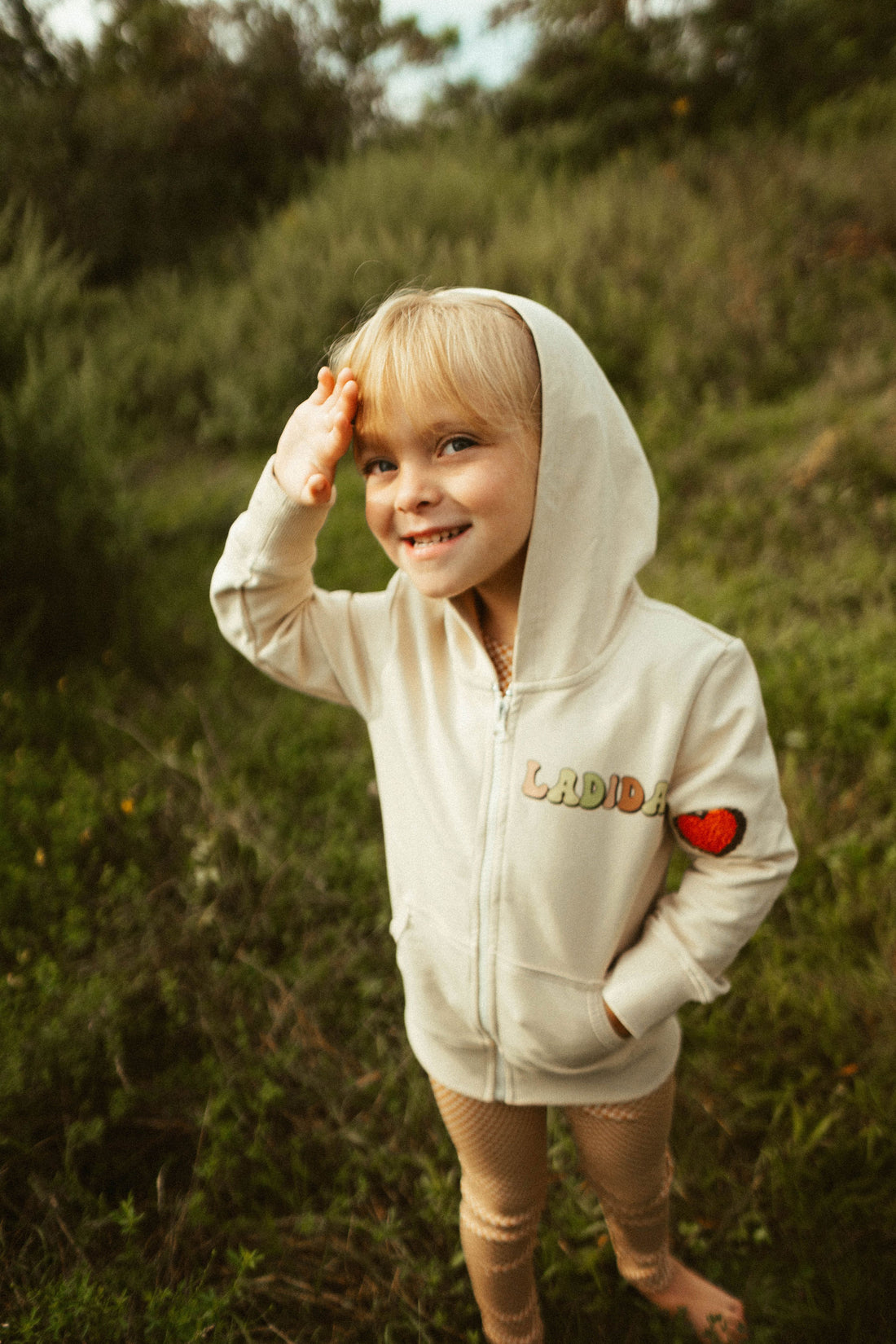 Ladida Layette Heart Zip Up