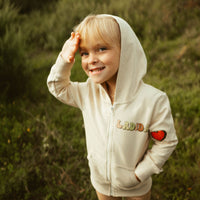 Ladida Layette Heart Zip Up