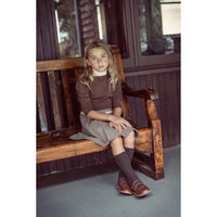 Coco Blanc Mocha Colorblock Turtleneck