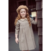 Coco Blanc Brown Houndstooth Dress