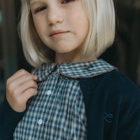 L by Ladida Navy Plaid Dress