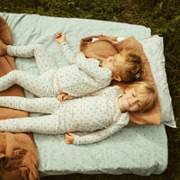 Ladida Layette Blue Grid Pajamas