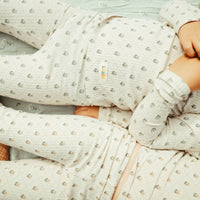 Ladida Layette Blue Grid Pajamas
