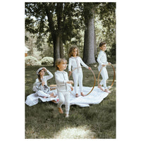Coco Blanc Blue Printed Collar Pjs