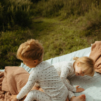 Ladida Layette Blue Grid Pajamas