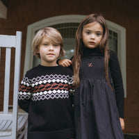 L by Ladida Black Cluster Turtleneck