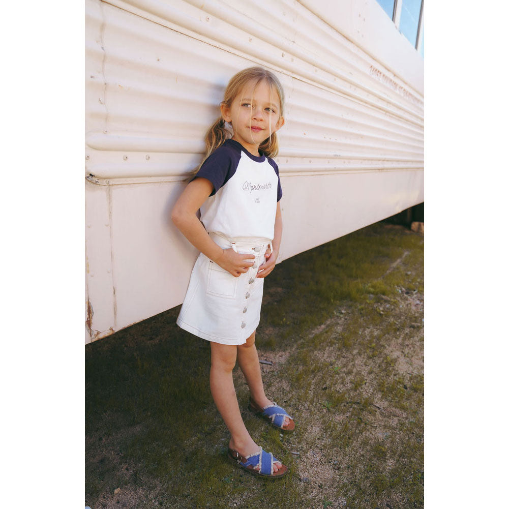 Coco Blanc White Denim Skirt