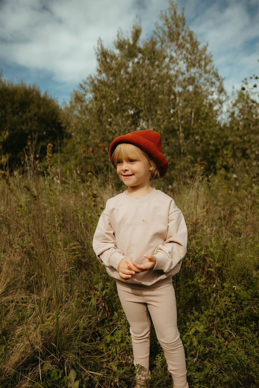 Ladida Layette Mauve Loved Sweatshirt Set