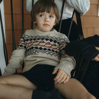 L by Ladida Taupe Jacquard Sweater