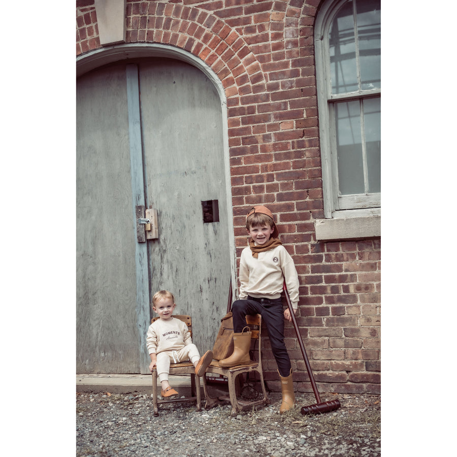 Coco Blanc Tan Sweatshirt Set