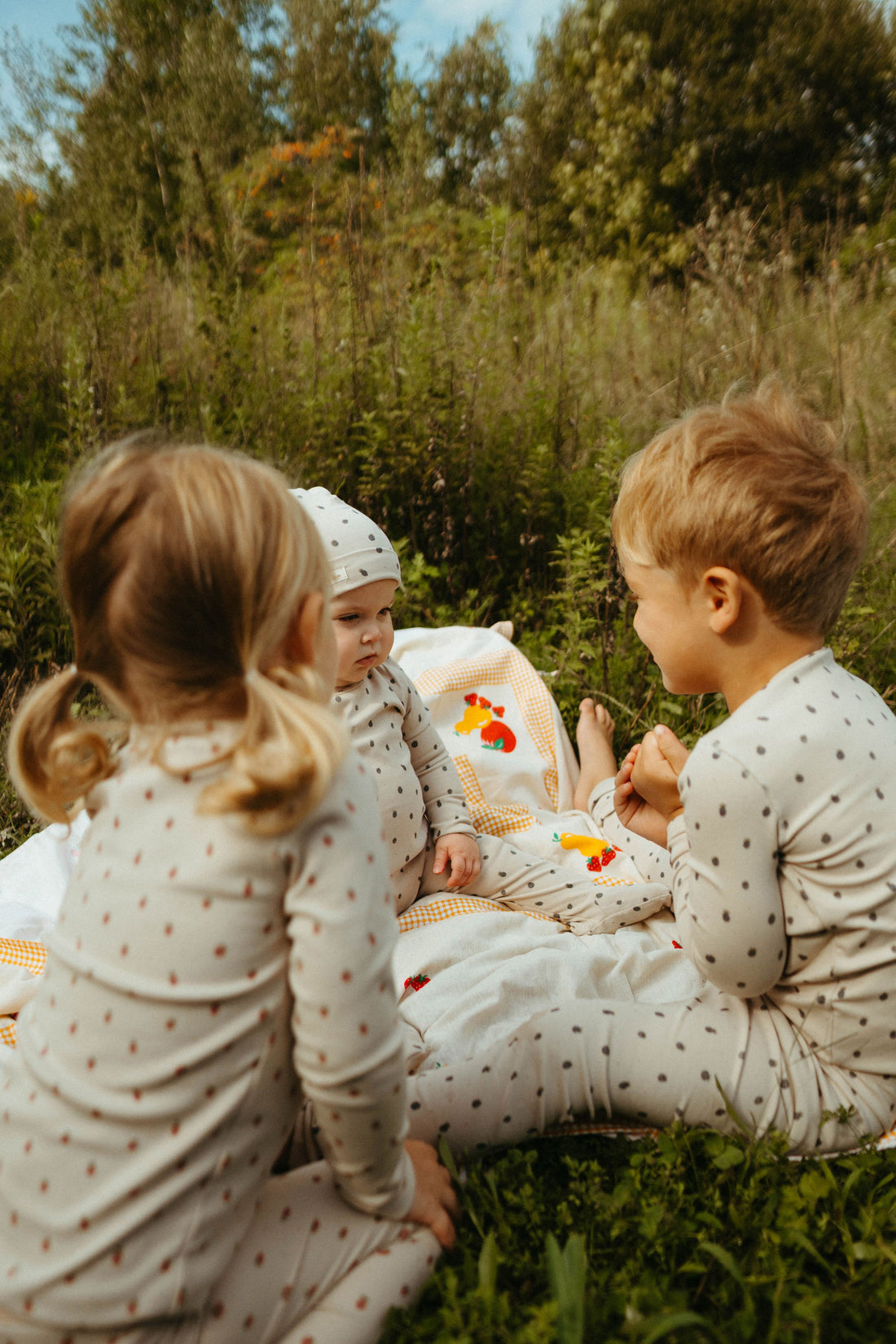 Ladida Layette Blue Berry Pajamas