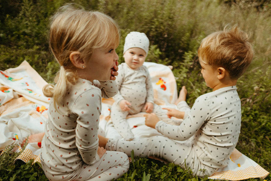 Ladida Layette Red Berry Pajamas