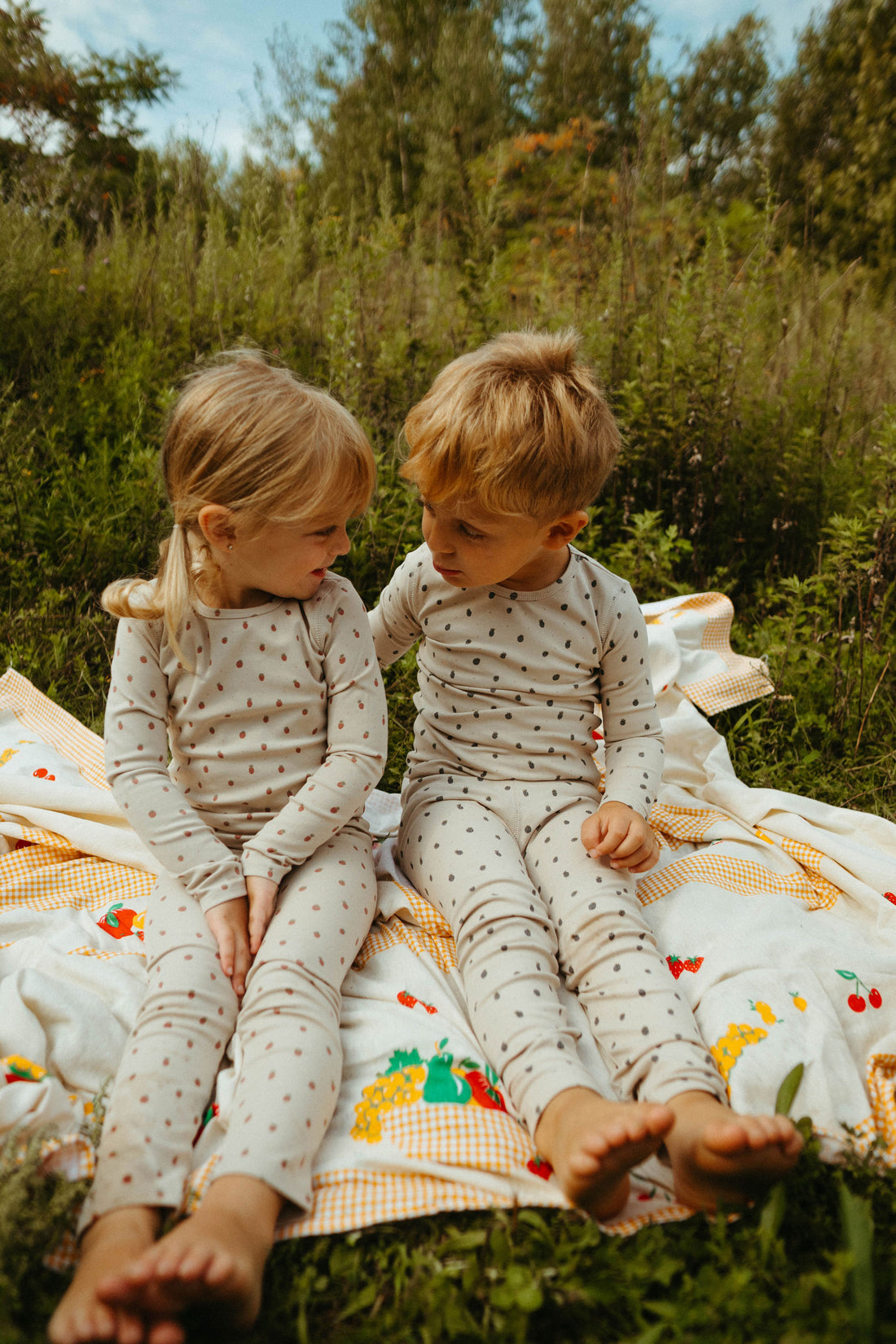 Ladida Layette Blue Berry Pajamas