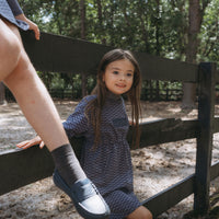 L by Ladida Slate Blue Print Dress