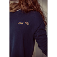 Coco Blanc Navy Boxy Sweater