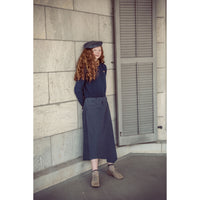 Coco Blanc Navy Boxy Sweater