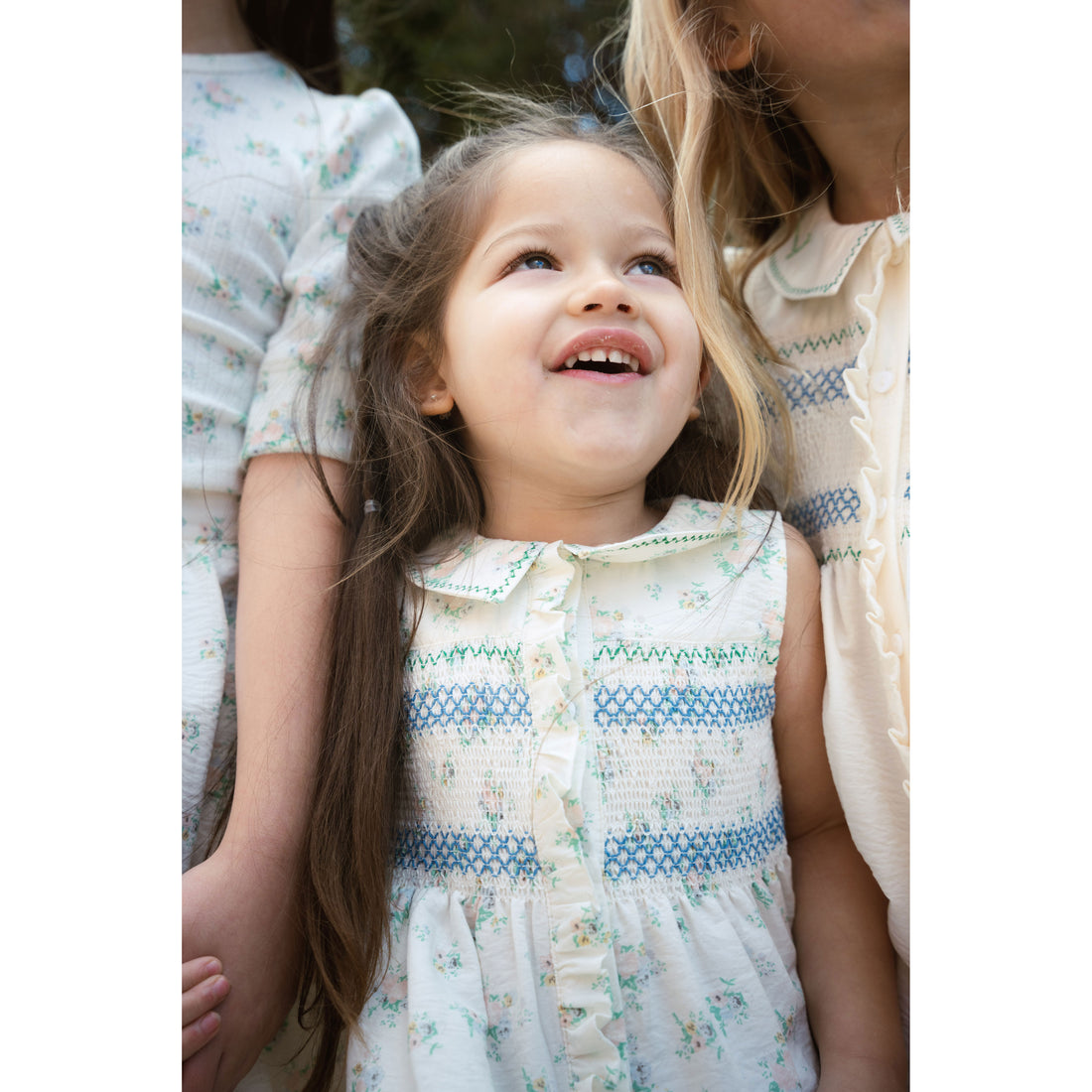 L by Ladida Floral Smocked Sleeveless Dress